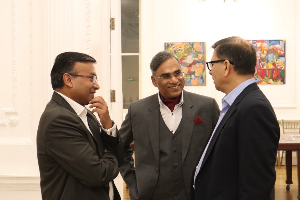 Manoj Gupta before the launch of ‘The Consciouspreneur’ book at The Nehru Centre, High Commission of India, London 