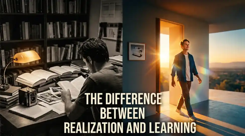 The Difference between realization and learning